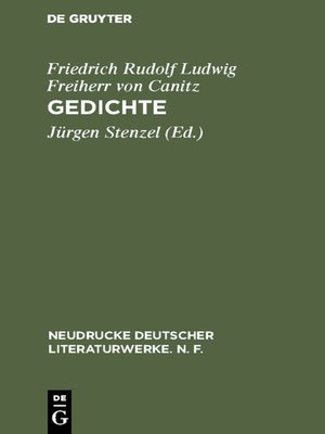 cover image of Gedichte